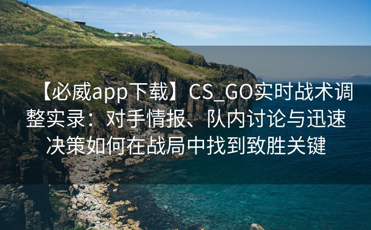 【必威app下载】CS_GO实时战术调整实录：对手情报、队内讨论与迅速决策如何在战局中找到致胜关键